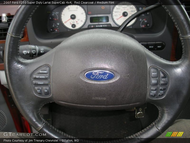 Red Clearcoat / Medium Flint 2007 Ford F250 Super Duty Lariat SuperCab 4x4