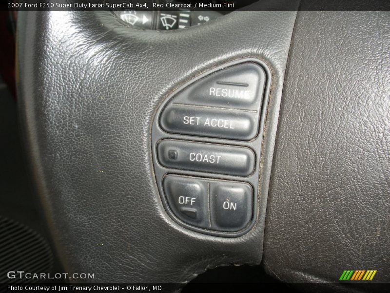 Red Clearcoat / Medium Flint 2007 Ford F250 Super Duty Lariat SuperCab 4x4