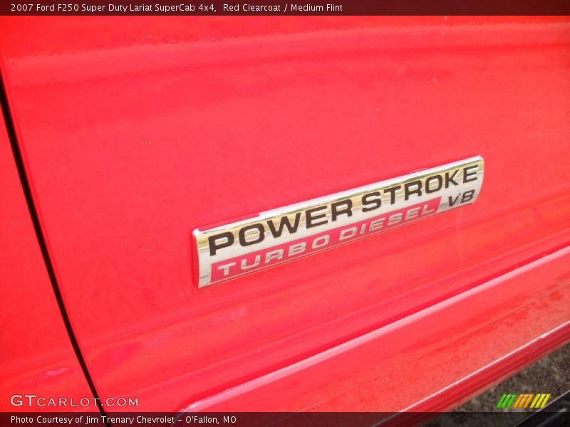Red Clearcoat / Medium Flint 2007 Ford F250 Super Duty Lariat SuperCab 4x4