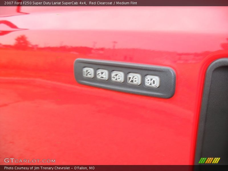 Red Clearcoat / Medium Flint 2007 Ford F250 Super Duty Lariat SuperCab 4x4