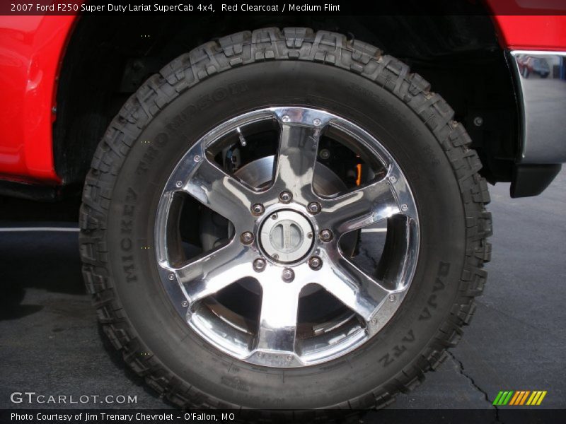 Red Clearcoat / Medium Flint 2007 Ford F250 Super Duty Lariat SuperCab 4x4
