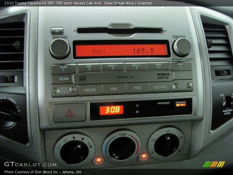 Audio System of 2010 Tacoma V6 SR5 TRD Sport Access Cab 4x4