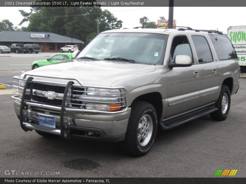 Light Pewter Metallic / Light Gray/Neutral 2001 Chevrolet Suburban 1500 LT