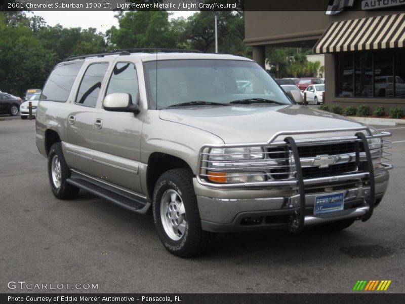 Light Pewter Metallic / Light Gray/Neutral 2001 Chevrolet Suburban 1500 LT