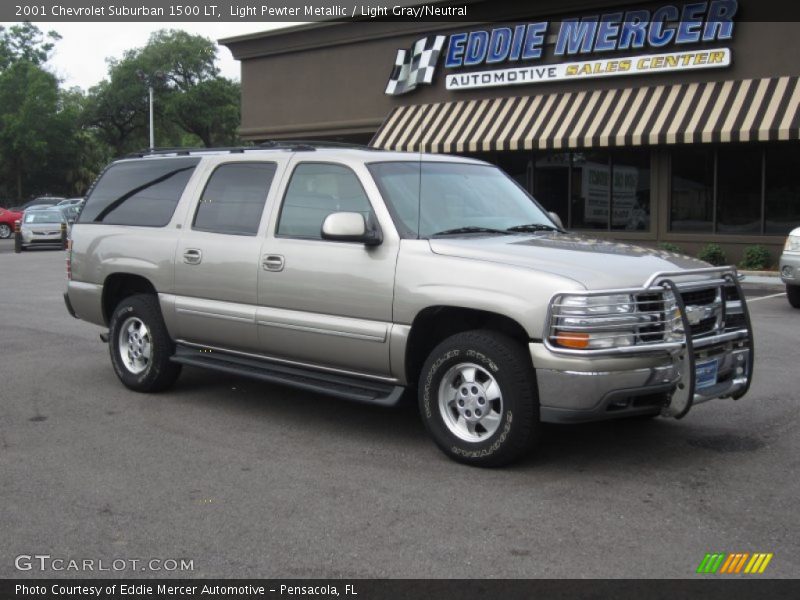 Light Pewter Metallic / Light Gray/Neutral 2001 Chevrolet Suburban 1500 LT