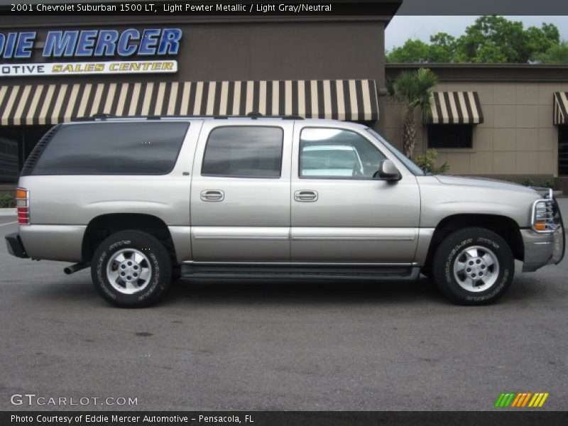 Light Pewter Metallic / Light Gray/Neutral 2001 Chevrolet Suburban 1500 LT