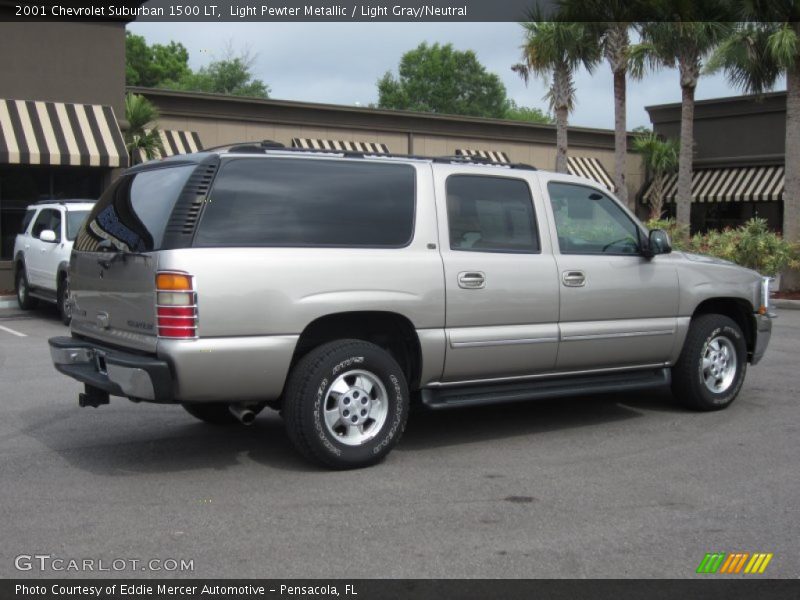 Light Pewter Metallic / Light Gray/Neutral 2001 Chevrolet Suburban 1500 LT