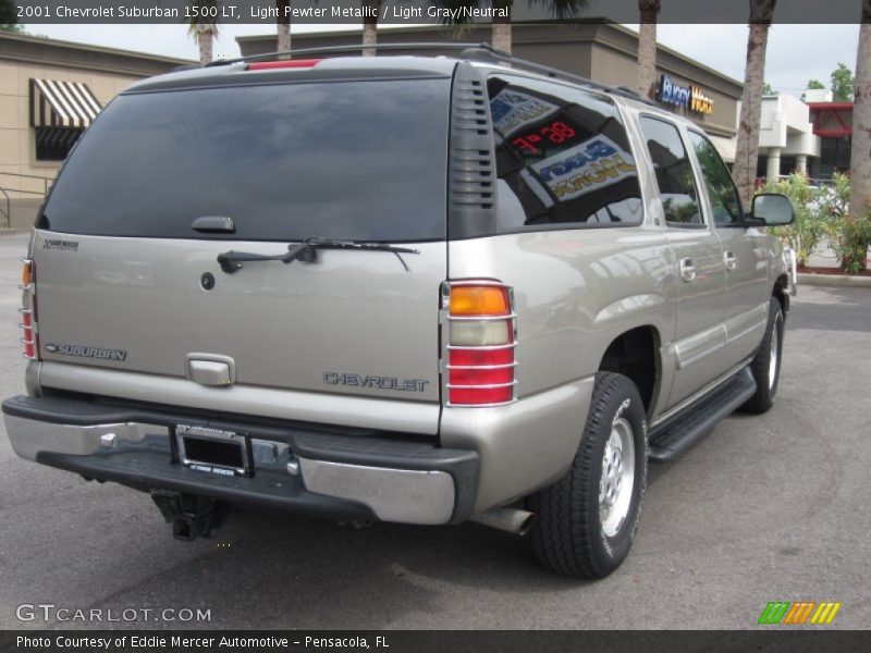 Light Pewter Metallic / Light Gray/Neutral 2001 Chevrolet Suburban 1500 LT