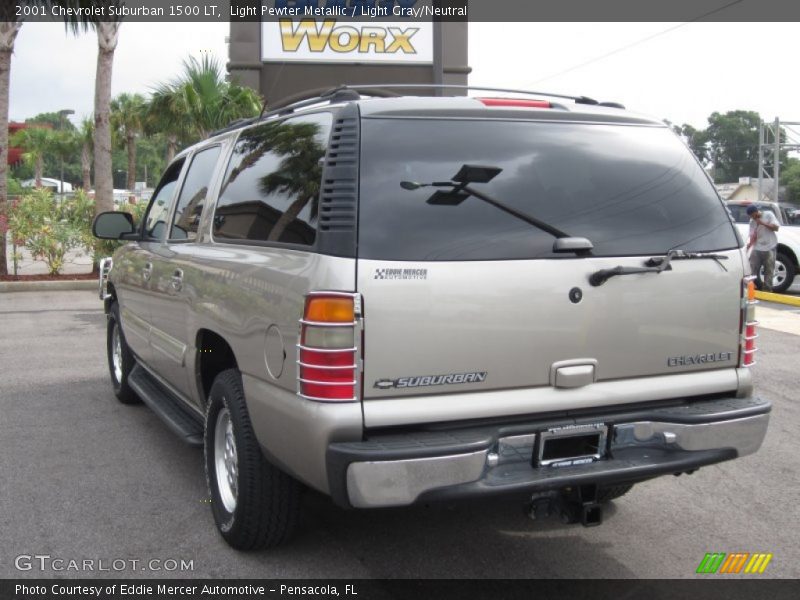 Light Pewter Metallic / Light Gray/Neutral 2001 Chevrolet Suburban 1500 LT