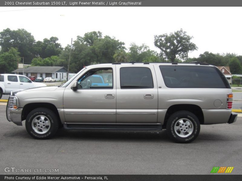 Light Pewter Metallic / Light Gray/Neutral 2001 Chevrolet Suburban 1500 LT