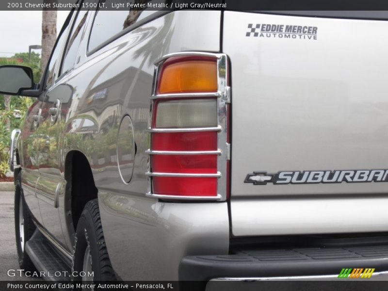 Light Pewter Metallic / Light Gray/Neutral 2001 Chevrolet Suburban 1500 LT