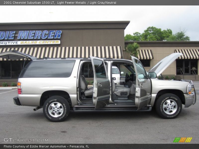 Light Pewter Metallic / Light Gray/Neutral 2001 Chevrolet Suburban 1500 LT