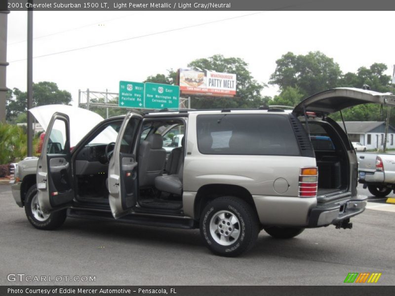 Light Pewter Metallic / Light Gray/Neutral 2001 Chevrolet Suburban 1500 LT