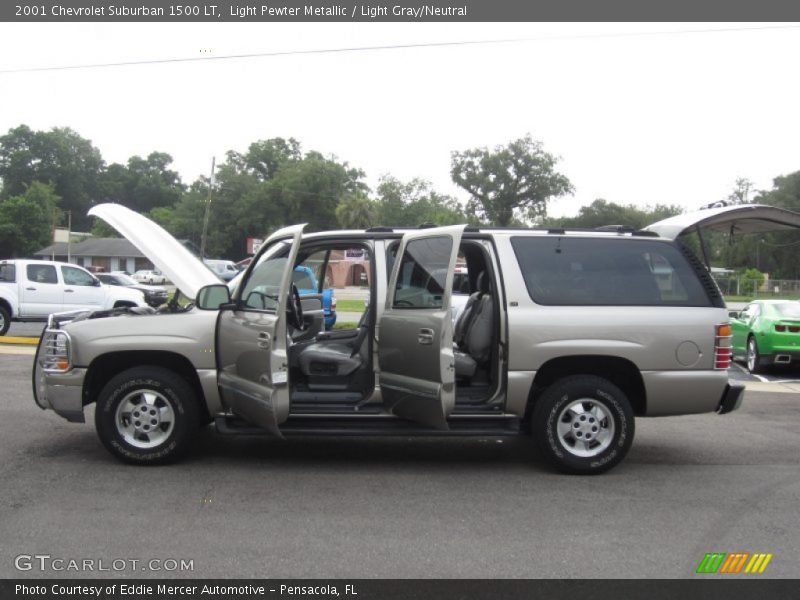 Light Pewter Metallic / Light Gray/Neutral 2001 Chevrolet Suburban 1500 LT