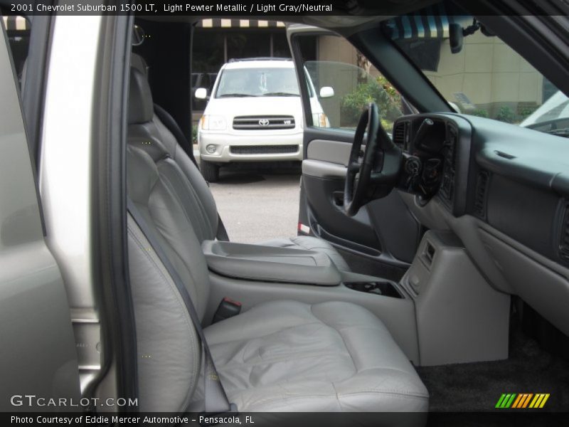 Light Pewter Metallic / Light Gray/Neutral 2001 Chevrolet Suburban 1500 LT