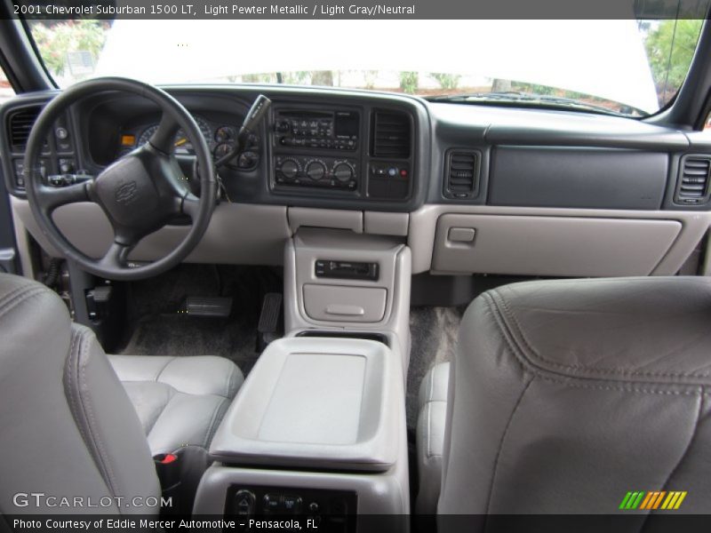 Light Pewter Metallic / Light Gray/Neutral 2001 Chevrolet Suburban 1500 LT