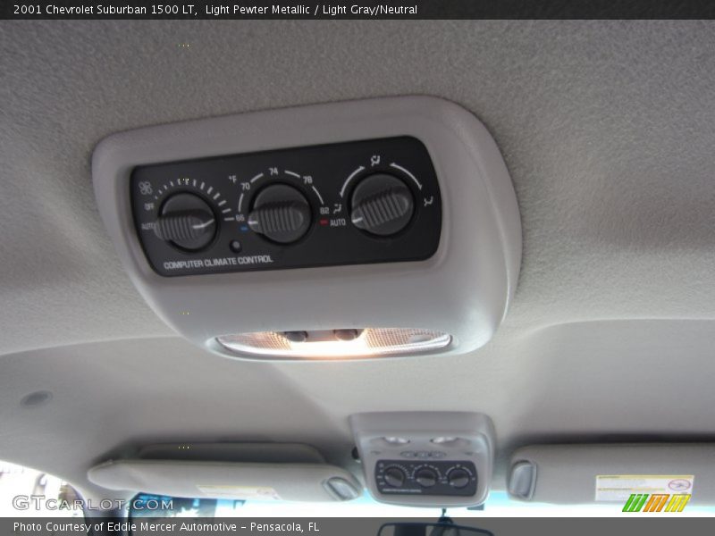 Light Pewter Metallic / Light Gray/Neutral 2001 Chevrolet Suburban 1500 LT