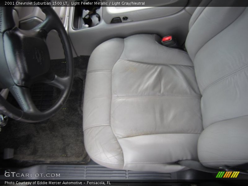 Light Pewter Metallic / Light Gray/Neutral 2001 Chevrolet Suburban 1500 LT