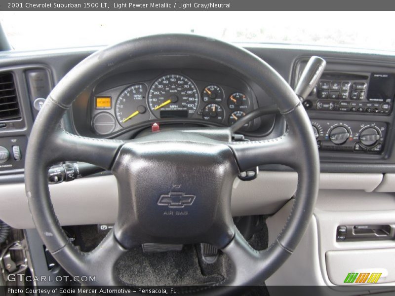Light Pewter Metallic / Light Gray/Neutral 2001 Chevrolet Suburban 1500 LT
