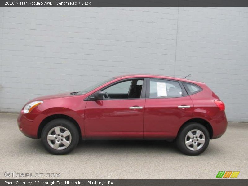 Venom Red / Black 2010 Nissan Rogue S AWD