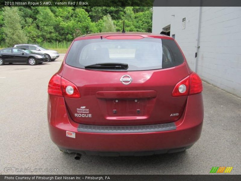 Venom Red / Black 2010 Nissan Rogue S AWD