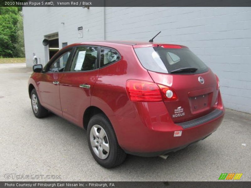Venom Red / Black 2010 Nissan Rogue S AWD