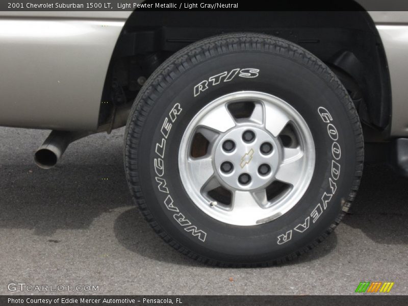 Light Pewter Metallic / Light Gray/Neutral 2001 Chevrolet Suburban 1500 LT