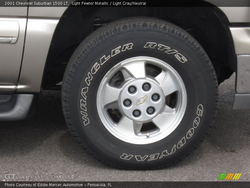 Light Pewter Metallic / Light Gray/Neutral 2001 Chevrolet Suburban 1500 LT