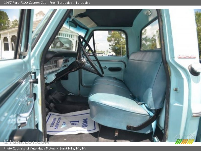  1967 F100 Custom Cab Turquoise Interior