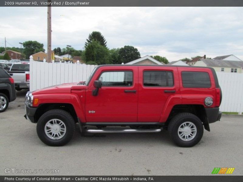 Victory Red / Ebony/Pewter 2009 Hummer H3