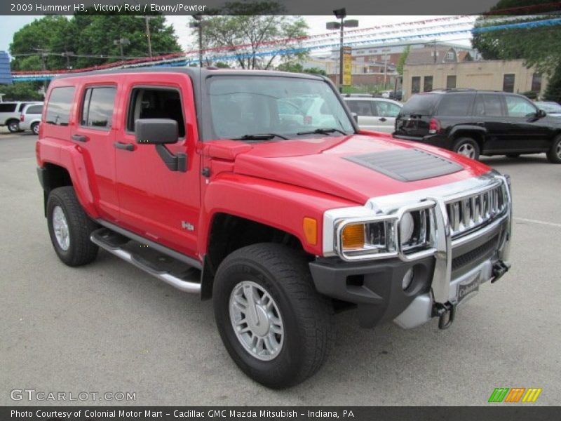 Victory Red / Ebony/Pewter 2009 Hummer H3