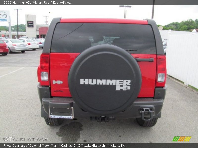 Victory Red / Ebony/Pewter 2009 Hummer H3