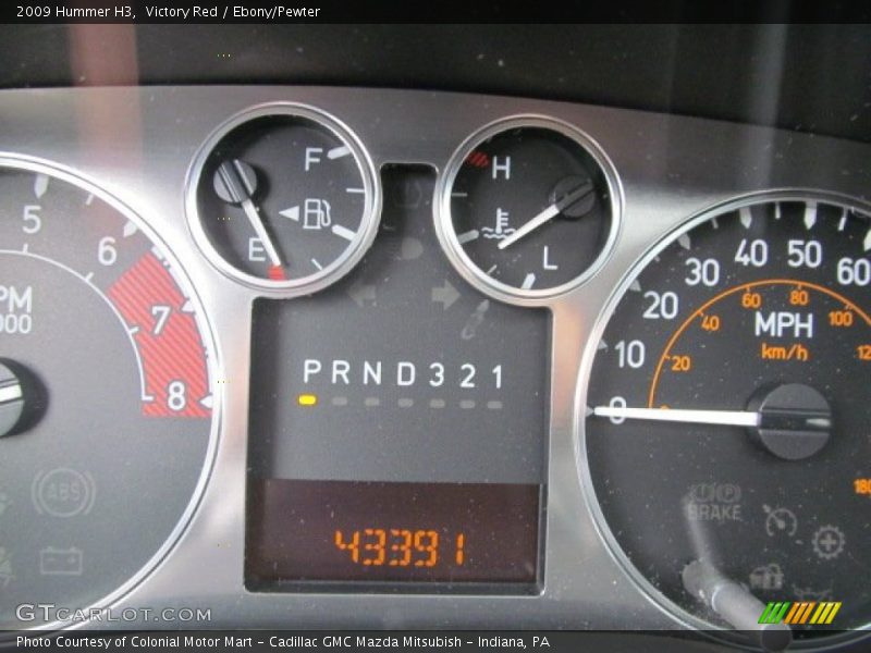Victory Red / Ebony/Pewter 2009 Hummer H3