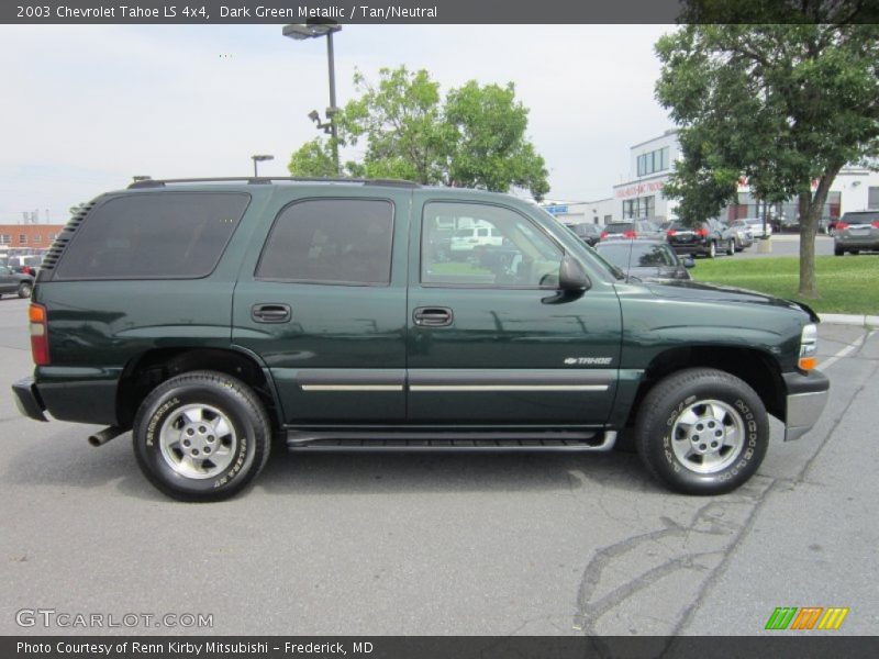 Dark Green Metallic / Tan/Neutral 2003 Chevrolet Tahoe LS 4x4