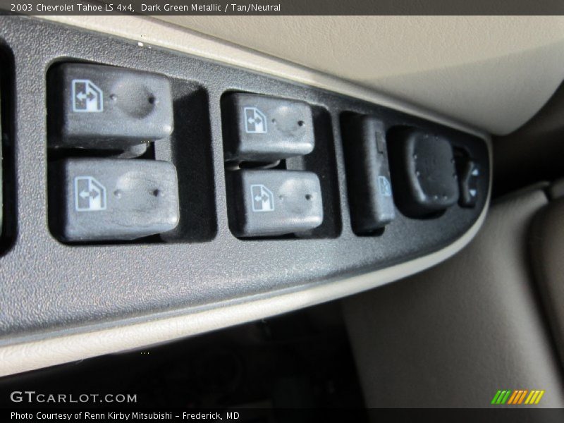 Dark Green Metallic / Tan/Neutral 2003 Chevrolet Tahoe LS 4x4