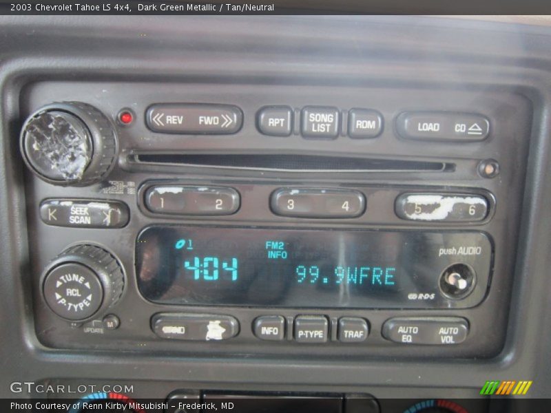 Dark Green Metallic / Tan/Neutral 2003 Chevrolet Tahoe LS 4x4