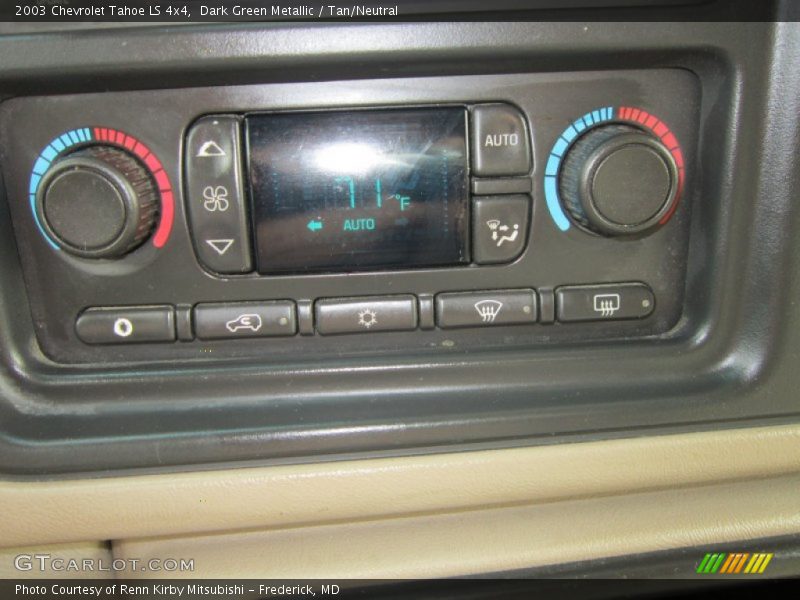Dark Green Metallic / Tan/Neutral 2003 Chevrolet Tahoe LS 4x4