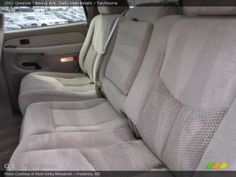 Dark Green Metallic / Tan/Neutral 2003 Chevrolet Tahoe LS 4x4