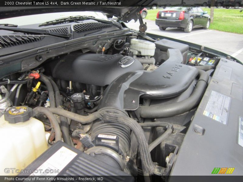 Dark Green Metallic / Tan/Neutral 2003 Chevrolet Tahoe LS 4x4