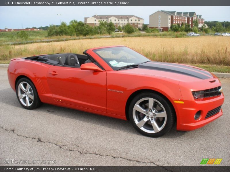 Inferno Orange Metallic / Black 2011 Chevrolet Camaro SS/RS Convertible
