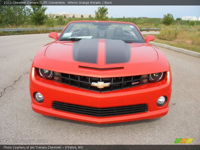 Inferno Orange Metallic / Black 2011 Chevrolet Camaro SS/RS Convertible