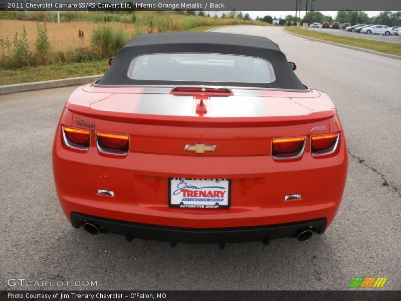 Inferno Orange Metallic / Black 2011 Chevrolet Camaro SS/RS Convertible