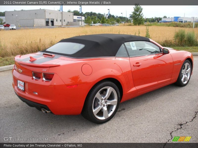 Inferno Orange Metallic / Black 2011 Chevrolet Camaro SS/RS Convertible