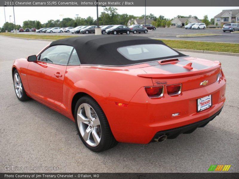Inferno Orange Metallic / Black 2011 Chevrolet Camaro SS/RS Convertible