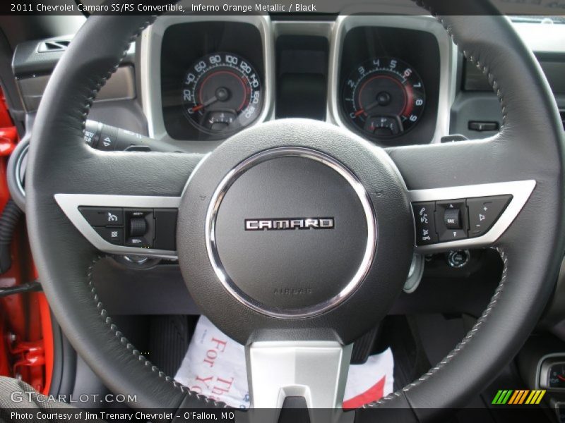 Inferno Orange Metallic / Black 2011 Chevrolet Camaro SS/RS Convertible
