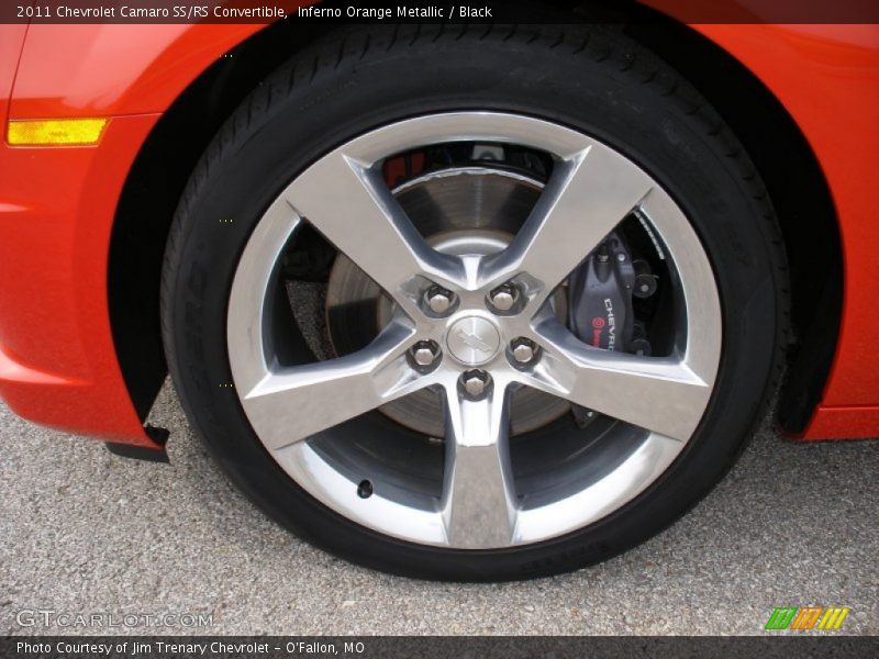 Inferno Orange Metallic / Black 2011 Chevrolet Camaro SS/RS Convertible