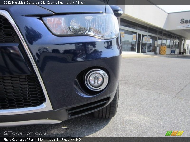 Cosmic Blue Metallic / Black 2012 Mitsubishi Outlander SE