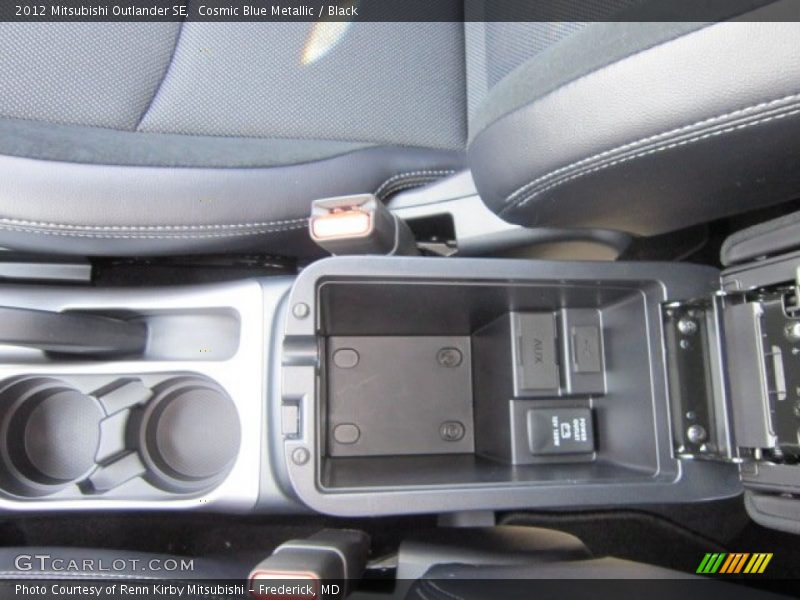 Cosmic Blue Metallic / Black 2012 Mitsubishi Outlander SE