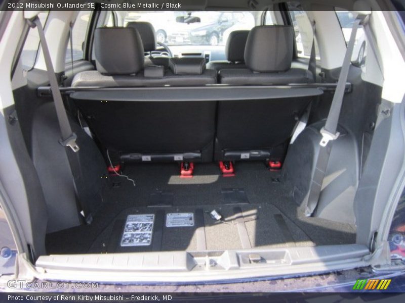 Cosmic Blue Metallic / Black 2012 Mitsubishi Outlander SE