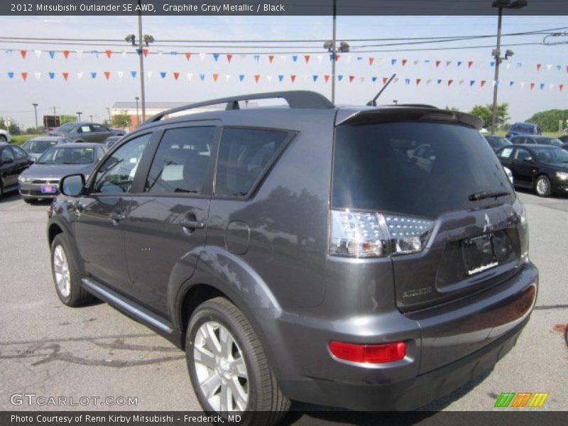 Graphite Gray Metallic / Black 2012 Mitsubishi Outlander SE AWD